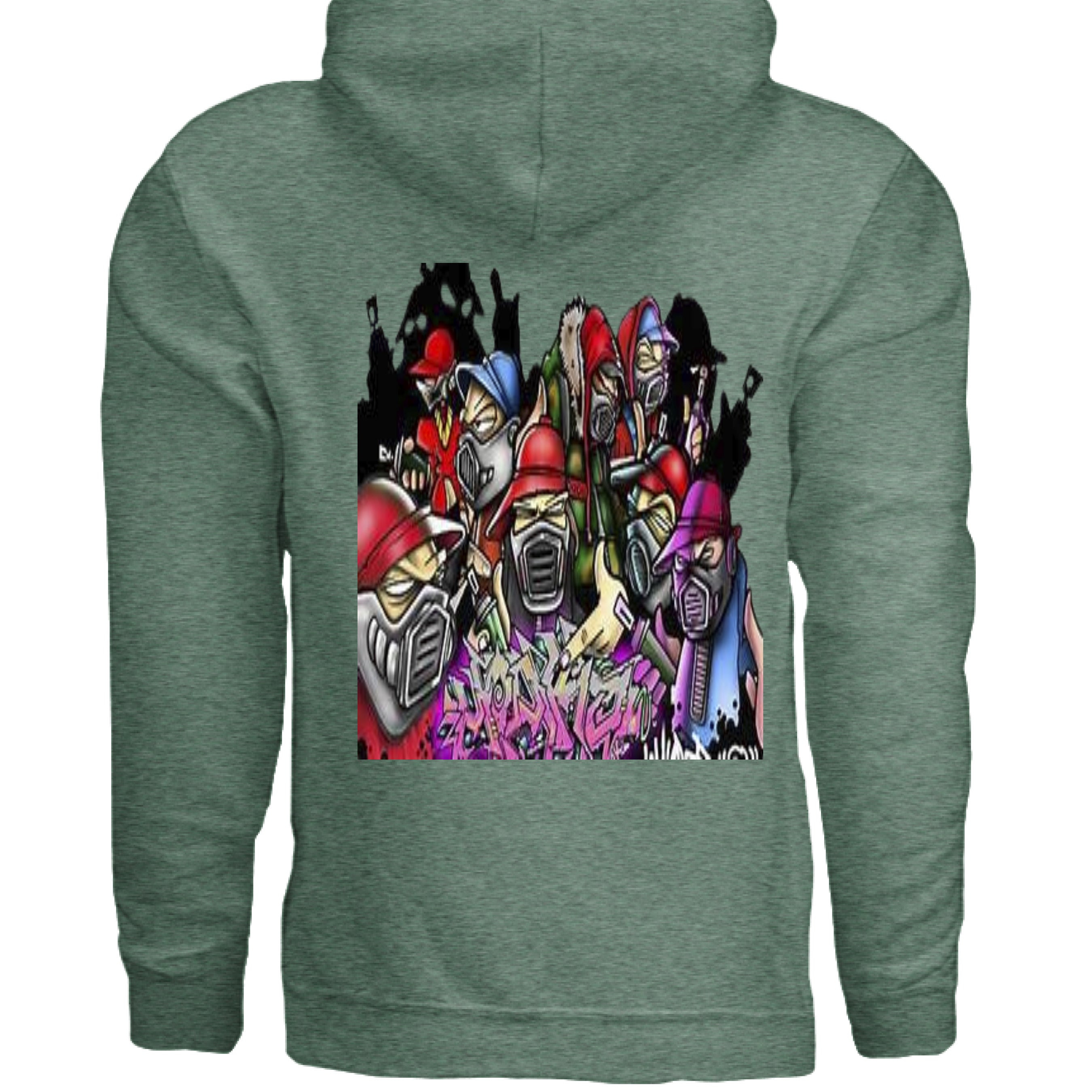 Heather Sport Dark Green - BACK